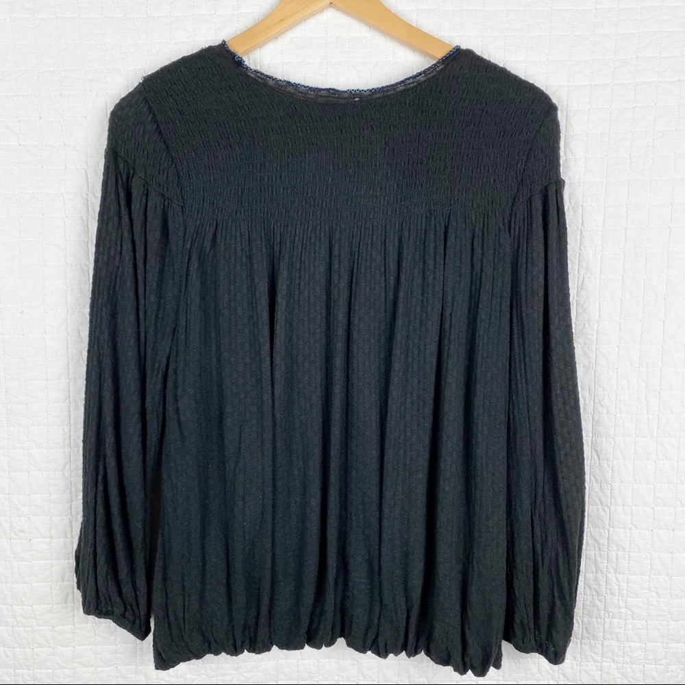 Free People Begonia Embroidered Scoop Neck Top S - Picture 4 of 8